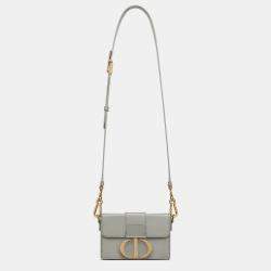 Christian Dior Gray calfskin 30 Montaigne Box Bag