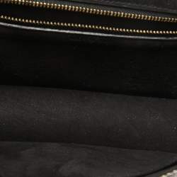 Pre Owned Dior Black/Beige Karung Leather Small Studded Diorama Shoulder Bag