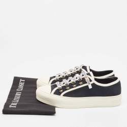 Pre Owned Dior Black Canvas Walk'n'Dior Sneakers Size 37