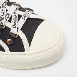 Pre Owned Dior Black Canvas Walk'n'Dior Sneakers Size 37