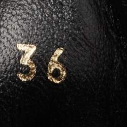 Pre Owned Dior Black/Beige Leopard Print Canvas Walk'n'Dior Sneakers Size 36