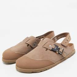 DIOR x Birkenstock Two Tone Suede and Nubuck Tokio Slingback Sandals Size 39
