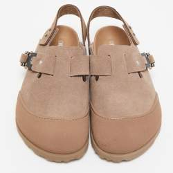 DIOR x Birkenstock Two Tone Suede and Nubuck Tokio Slingback Sandals Size 39