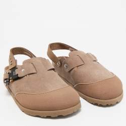 DIOR x Birkenstock Two Tone Suede and Nubuck Tokio Slingback Sandals Size 39