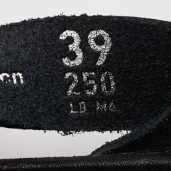 DIOR x Birkenstock Black Suede Tokio Mule Sandals Size 39