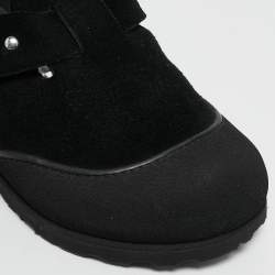 DIOR x Birkenstock Black Suede Tokio Mule Sandals Size 39