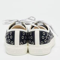 Pre Owned Dior Navy Blue Denim Walk'n'Dior Sneakers Size 36