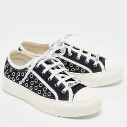 Pre Owned Dior Navy Blue Denim Walk'n'Dior Sneakers Size 36