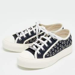 Pre Owned Dior Navy Blue Denim Walk'n'Dior Sneakers Size 36