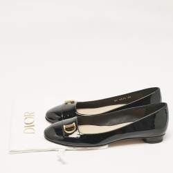Dior Black Patent Leather C'est Ballet Flats Size 39