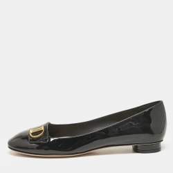 Dior Black Patent Leather C'est Ballet Flats Size 39