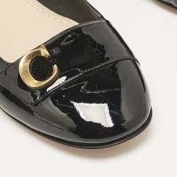 Dior Black Patent Leather C'est Ballet Flats Size 39
