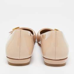 Dior Beige Patent Leather C'est Ballet Flats Size 40