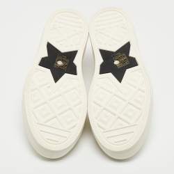 Pre Owned Dior 0ff-White Canvas  Walk'n'Dior Low-Top Sneakers Size 39.5