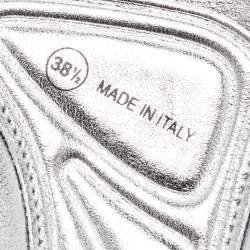 Pre Owned Dior Blue Embellished Mesh Fusion Sneakers Size 38.5