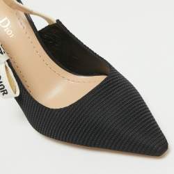 Dior Black Canvas J'Adior Pumps Size 37.5