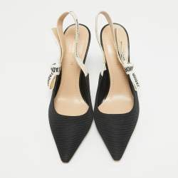 Dior Black Canvas J'Adior Pumps Size 37.5