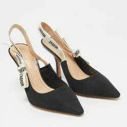 Dior Black Canvas J'Adior Pumps Size 37.5