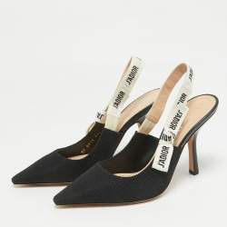 Dior Black Canvas J'Adior Pumps Size 37.5