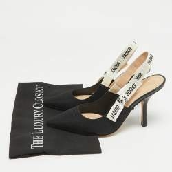 Dior Black Canvas J'Adior Pumps Size 37.5