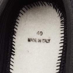 Pre Owned Dior Black Embellished Mesh Fusion Sneakers Size 40