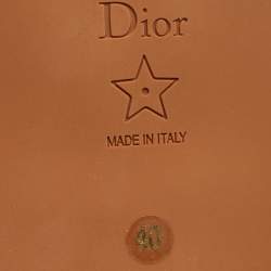 Dior Brown Braided Leather Egee Sandals Size 40
