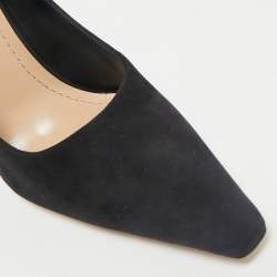Dior Black Suede D-Fame Pumps Size 39