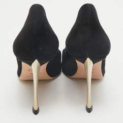 Dior Black Suede D-Fame Pumps Size 39