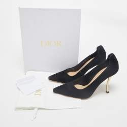 Dior Black Suede D-Fame Pumps Size 39