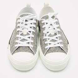 Dior Grey Oblique Canvas B23 Low Top Sneakers Size 45