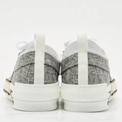 Dior Grey Oblique Canvas B23 Low Top Sneakers Size 45