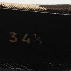 Dior Beige/Black Leopard Print Fabric Mizza Flats Size 34.5