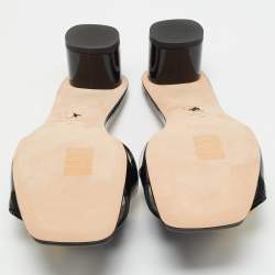 Pre Owned Dior Black Patent C'est Dior Slide Sandals Size 40