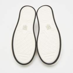 Pre Owned Dior Red/White Floral Embroidered Canvas Walk'n'Dior Sneakers Size 40