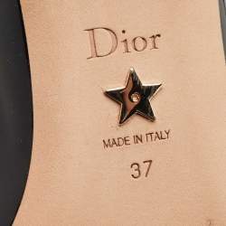 Dior Black Patent Leather DC Logo Ballet Flats Size 37