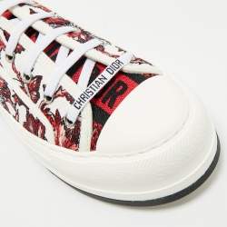 Pre Owned Dior Multicolor  Oblique Canvas Walk'n'Dior Low Top Sneakers Size 39