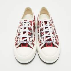 Pre Owned Dior Multicolor  Oblique Canvas Walk'n'Dior Low Top Sneakers Size 39