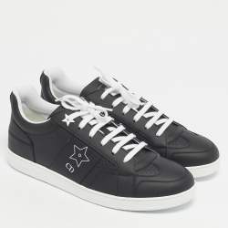 مملوكة مسبقًا Dior Black Leather D-star Lace Up Sneakers Size 39.5
