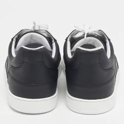 مملوكة مسبقًا Dior Black Leather D-star Lace Up Sneakers Size 39.5