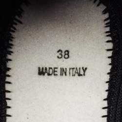 Pre Owned Dior Black Mesh Embellished Fusion Sneakers Size 38