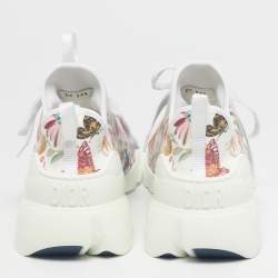 Pre Owned Dior Multicolor Neoprene and PVC D-Connect Sneakers Size 39.5