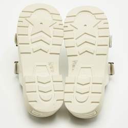 Pre Owned Dior White Leather Diorquake Clogs Size 38