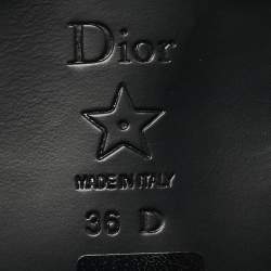 Pre Owned حذاء ديربي جلد أسود ديور مقاس 36