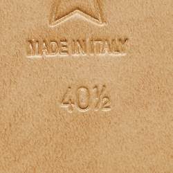 مملوكة مسبقًا صندل ديور دوي قماش مطرز بألوان متعددة مقاس 40.5