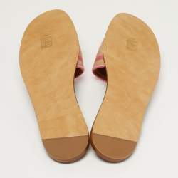 مملوكة مسبقًا صندل ديور دوي قماش مطرز بألوان متعددة مقاس 40.5