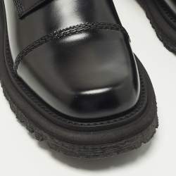 Pre Owned حذاء ديربي جلد أسود ديور مقاس 38.5