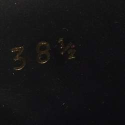 Pre Owned حذاء ديربي جلد أسود ديور مقاس 38.5