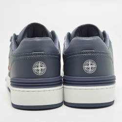 Pre Owned Dior B57 Size 39 Blue/Pink Leather Lace Up Sneakers