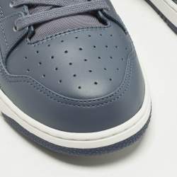 Pre Owned Dior B57 Size 39 Blue/Pink Leather Lace Up Sneakers