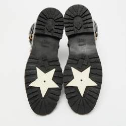 Pre Owned Dior Wildior Size 40 Black Leather Ankle Boots